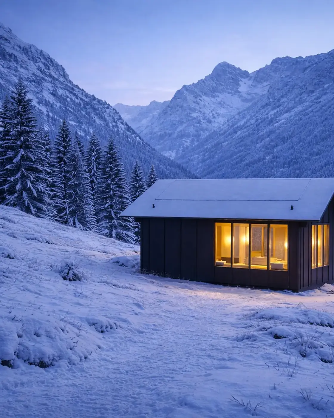 Nor Cabin på vintern